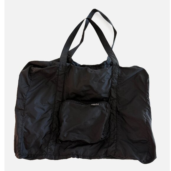 Baggallini Tan Duffel Bag Spacious and Versatile Black FOLDABLE  - Picture 1 of 12
